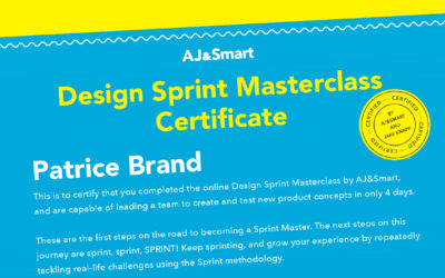 B& ist zertifiziert im Google Design Sprint von Jake Knapp